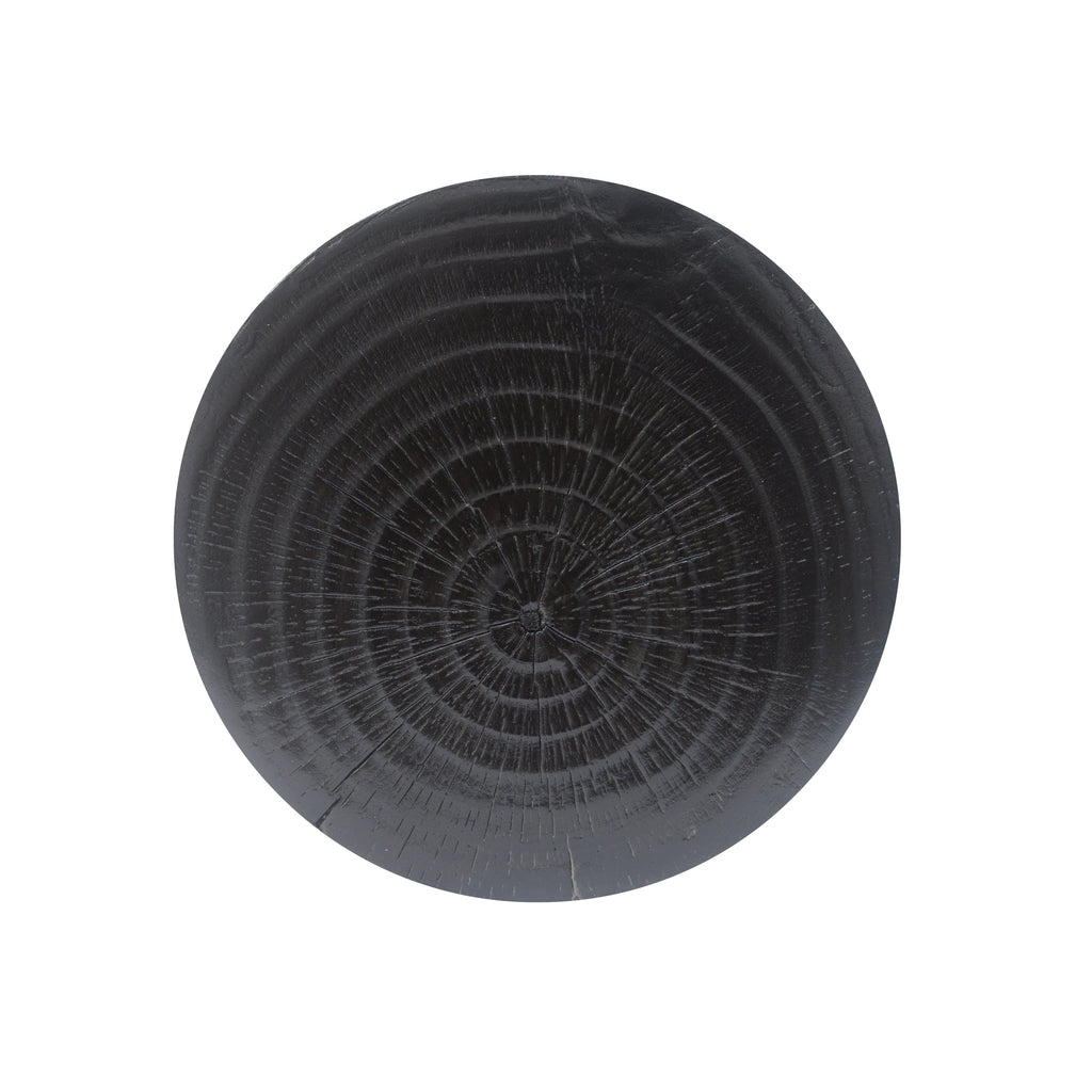 MGO Hollow Side Table with Wood-like Texture